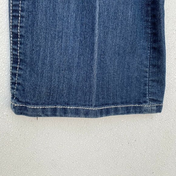 VGS Women Jeans Size 16 Blue Slim Boot Embroidery - Picture 5 of 11